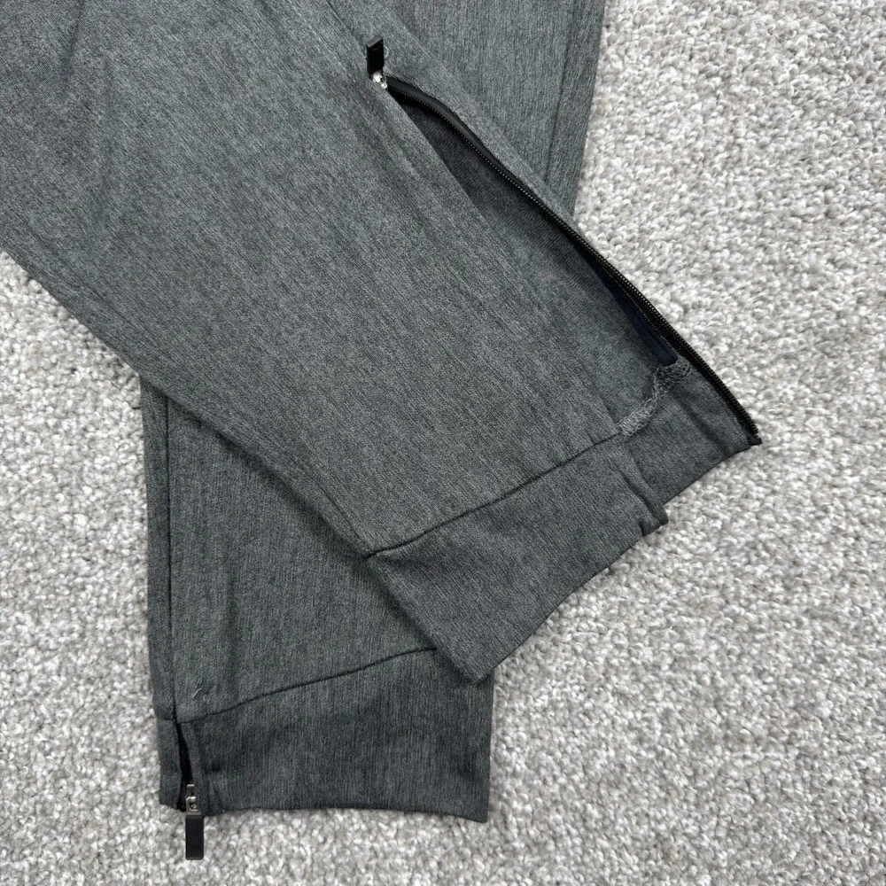 Nike Air Jordan Flight Dri-FIT Pants Men's M Gray Basketball Ankle Zip